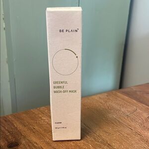 Be Plain Greenful Bubble Wash-Off Mask/Face